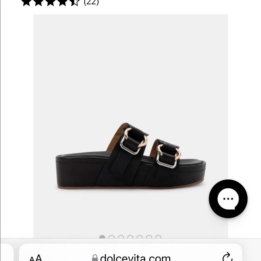 Dolce Vita Black Platform Sandals